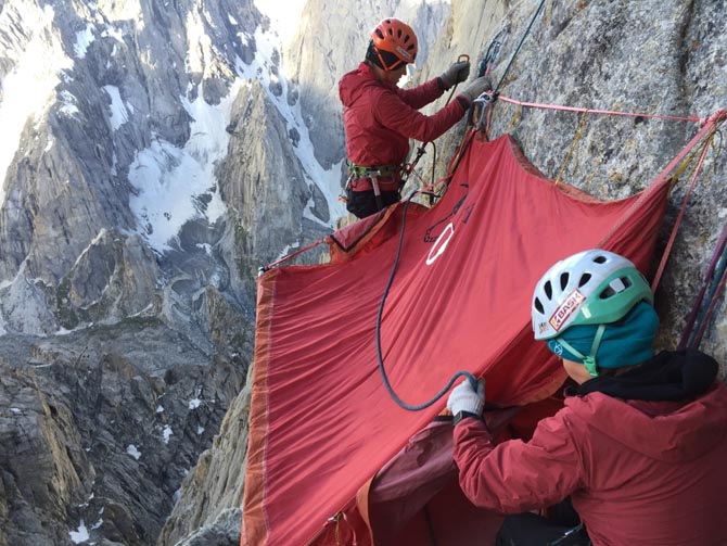 Tangra Tower (5820 m) first climb