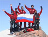 Команда Одинцова на вершине Большого Паруса